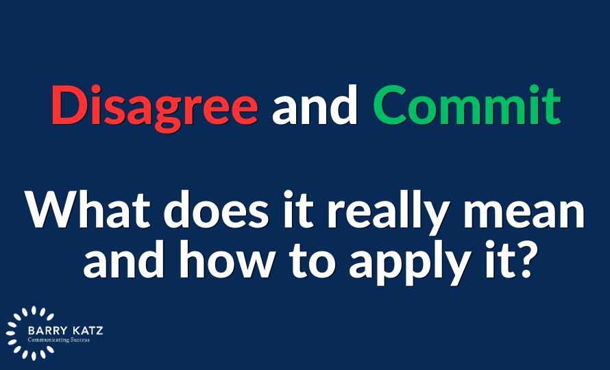 Disagree and Commit – What does it really mean and how to apply it?